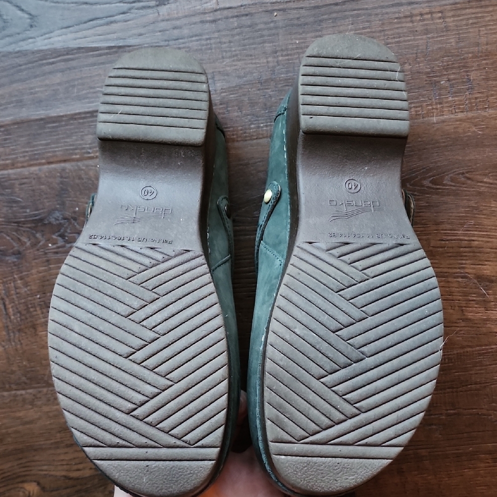 Dansko Olive Leather Slip-Ons - Picture 5 of 7